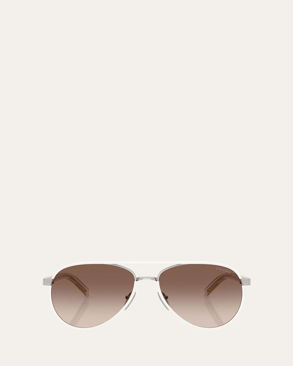 PR B57S Aviator Steel Sunglasses